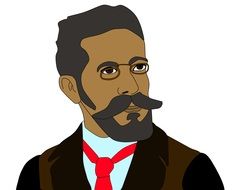 graphic image of a machado de assis