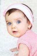 Baby Child in Pink Dress