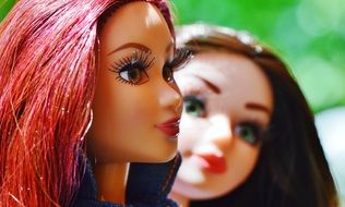 beautiful dolls close up