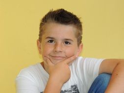 boy posing for photo