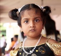 portrait of a little indian girl