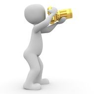 Person taking photo clipart