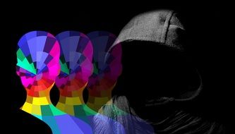 Head Silhouette Abstract drawing