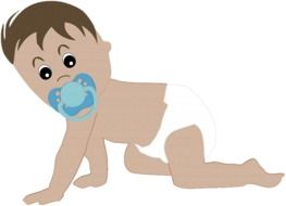 Cute Infant as a drawing