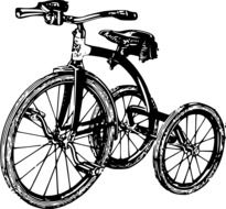 painted tricycle