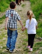 Children Hand In Hand