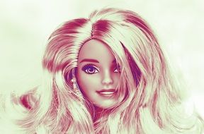 beautiful Barbie face