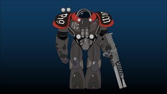 Starcraft Marine Spacesuit drawing