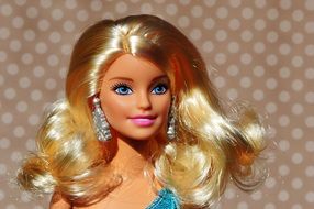 Portrait of Barbie doll with white hair