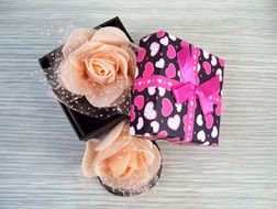 gift box with rose