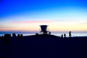 Lifeguard Tower sunset