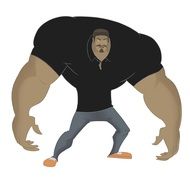 İllustration of Strong Man