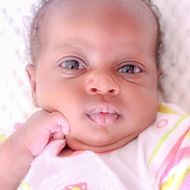 face of an African baby