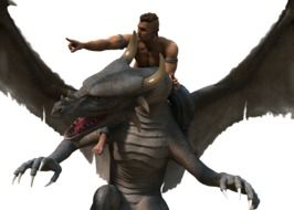 man on dragon