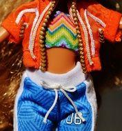 Clothing on the doll