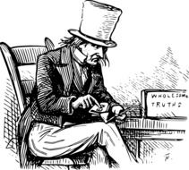 man with smoking pipe as an illustration