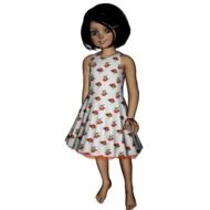 doll as a girl in a dress