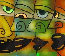 Group Faces drawing