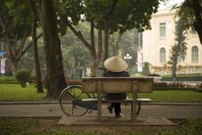 Person Sitting Relaxing