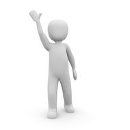Figure with the thumbs up clipart