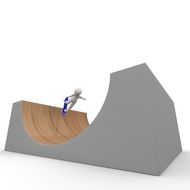 man doing stunts on a skateboard