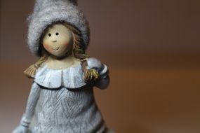 closeup picture of decoration figure of Girl