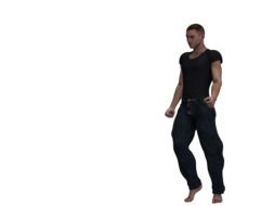 man in digital art