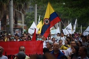 March Protest Society Medellin
