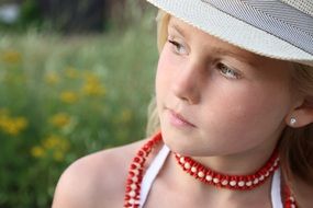 Girl in Hat Portrait