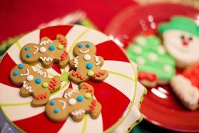 Christmas cookies in the form of men