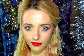Girl Tinsel Holidays