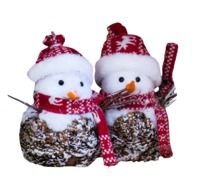 two snowmen for the holiday