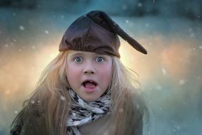 Blonde child