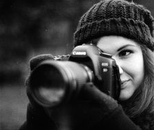 Young Photographer girl