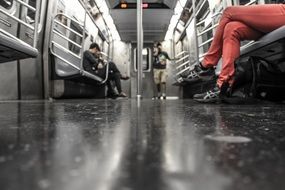 People in subway carriage