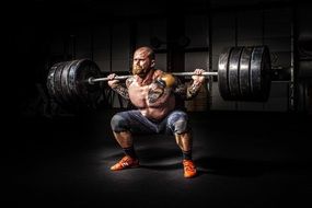 Man with strong body