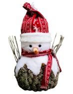 isolated cute snowman