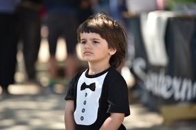 baby with a curious look