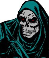 graphic depiction of death as evil