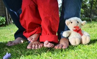 feet of all family members