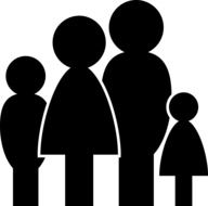 Family icon drawing