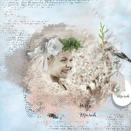 little girl pictured digital scrapbooking