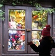 christmas presents outside the window