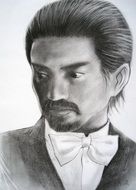 strong Man pencil drawing