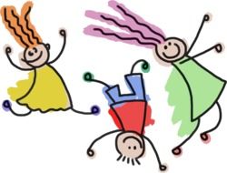 Drawing of children clipart