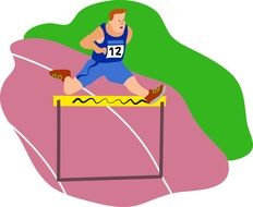 illustration of hurdling