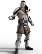 Roman Gladiator man drawing
