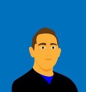 Colorful Clipart of man