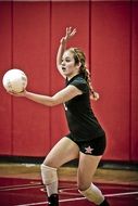 Serve in volleyball clipart