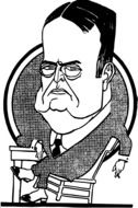 Retro drawing from the cartoon clipart